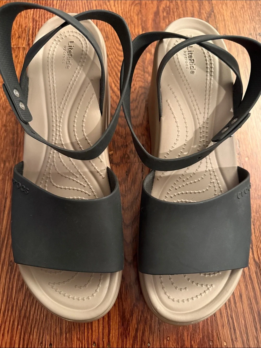 New! Crocs Women's Brooklyn Ankle Strap Wedges